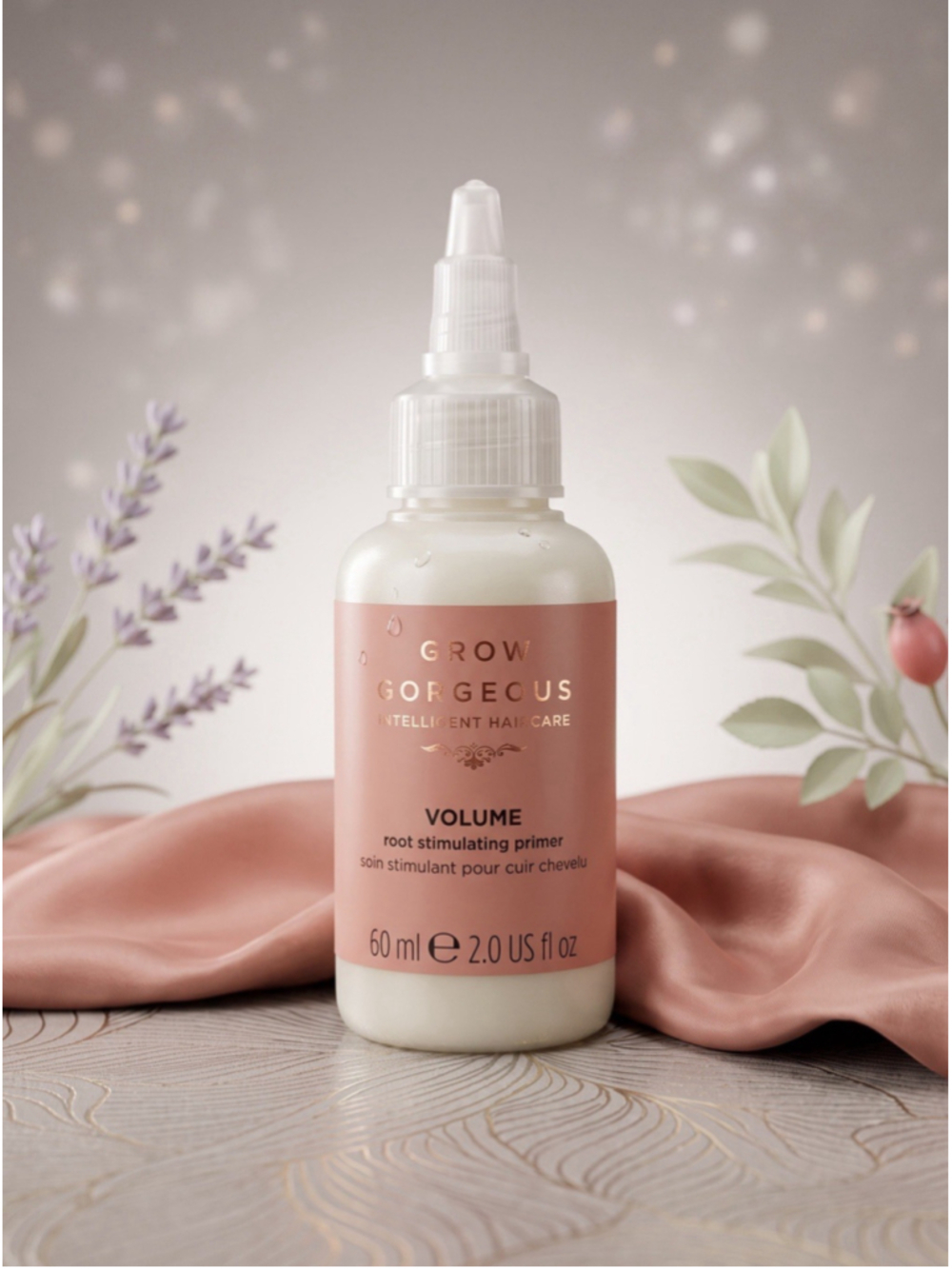 NEW GROW GORGEOUS Volume Root Stimulating Primer 2 oz Travel Size